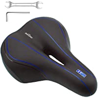 IREGRO Sillines de Bicicleta Asiento Acolchado con cojín Suave-Cojín de Asiento de Bicicleta de Repuesto con Cubierta…